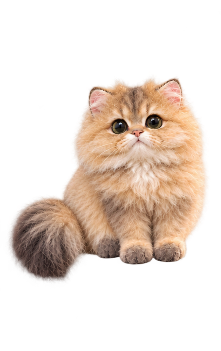 おすわりする猫